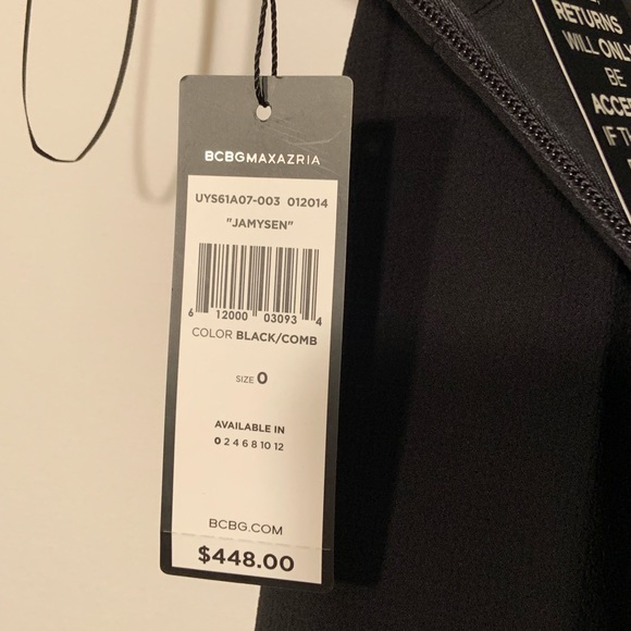 ♦️ NWT BCBG MaxAzria Jamysen Maxi Strapless Formal Dress - Gown Neon Chiffon - Picture 12 of 16